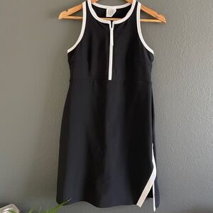 Sage Black and White Dress